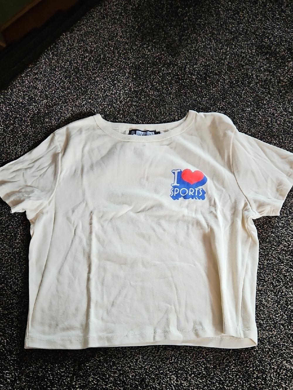 GIRL DANGEROUS I Heart Sports Graphic Tee - Cream